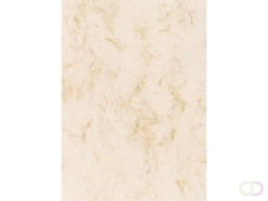 Designpapier Sigel A4 90grs pak a 25 vel marmer beige