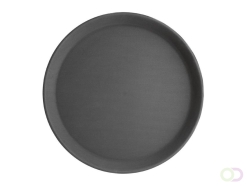 Dienblad Olympia Kristallon antislip rond Ø35.6cm PP zwart