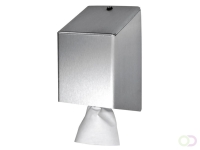 Poetspapierdispenser Euro Products universeel medium zilver 438990