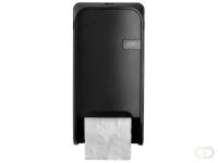 Toiletpapierdispenser Quartzline Q1 systeemrol duo zwart 441051