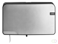Toiletpapierdispenser Quartzline Q5 jumbo klein duo zilver 441097