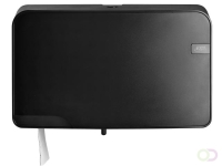 Toiletpapierdispenser Quartzline Q5 jumbo klein duo zwart 441057