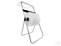 Poetspapierdispenser Satino CR1 vloerstandaard zilver 332370