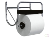 Poetspapierdispenser Satino CR1 muurstandaard zilver 332380