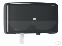 Toiletpapierdispenser Tork T2 Elevation jumbo klein duo zwart 555508