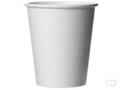 Drinkbeker uit karton, 180 ml, 100 stuks, wit