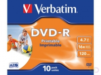 DVD-R Verbatim 4.7GB 16x printable jewelcase