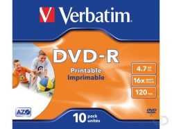 DVD-R Verbatim 4.7GB 16x printable jewelcase