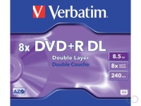 DVD+R Verbatim 8.5GB 8x Double layer jewelcase