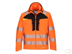 DX4 Hi-Vis Softshell (3L) maat 4XL, Orange/Black