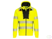 DX4 Hi-Vis Sweatshirt met rits maat 4XL, Yellow/Black