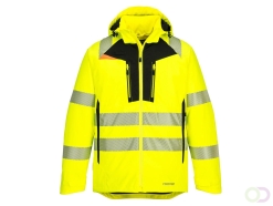 DX4 Hi-Vis winterjack maat 4XL, Yellow/Black