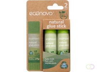 Econovo plakstift, 21g, blister van 2 stuks