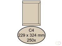 Envelop Quantore akte C4 229x324mm creme kraft 250 stuks