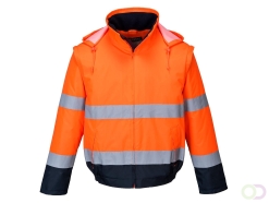 Hi-Vis 2 in 1 contrast lichtgewicht jack maat L, "An adaptable functional style offering excellent value for money. This jacket