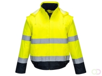 Hi-Vis 2 in 1 contrast lichtgewicht jack maat L, "An adaptable functional style offering excellent value for money. This jacket