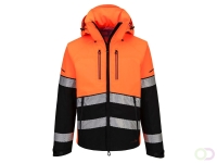 EV4 Hi-Vis Shell jack (3L) maat XL, Orange/Black