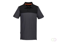 EV4 Lichtgewicht Poloshirt korte mouw maat XXXL, "Metal Grey"