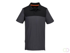 EV4 Lichtgewicht Poloshirt korte mouw maat XXXL, "Metal Grey"
