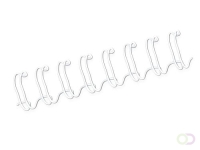10mm metalen bindruggen - wit