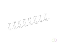 8mm metalen bindruggen - wit