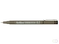 Fineliner Artline technisch 0.2mm zwart
