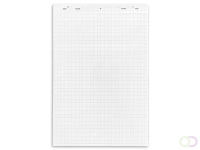 Flipoverblok Office-Deals A-series AS1445 65x98cm blanco/geruit, wit, blok van 20 vellen, PEFC, verpakking van 5 blokken!!