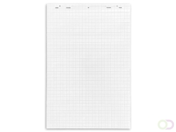 Flipoverblok Office-Deals A-series AS1445 65x98cm blanco/geruit, wit, blok van 20 vellen, PEFC, verpakking van 5 blokken!!