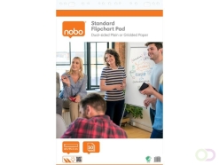 Flipoverpapier Nobo standaard 65x95cm dubbelzijdig rol 50vel