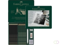 Grafietpotlood Faber-Castell Pitt Mat 8st. en 9000 8st. in blik