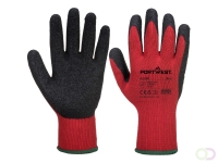 Griphandschoen - Latex maat L, Red/Black