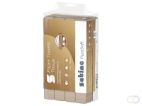 Handdoek Satino PT2 PureSoft z-vouw 2-laags 206x240mm 25x150 vel naturel 277530