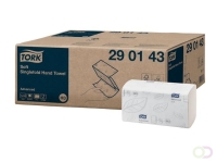 Handdoek Tork H3 Advanced singlefold 2-laags 226x230mm 15x250 vel wit 290143