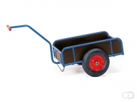 Handtrekwagen 4108 met 4 wanden, Laadvlak 845 x 545 mm - massief rubber