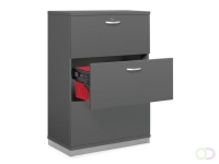 Hangmappenkast MULTI M pro antraciet 3 lades