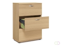 Hangmappenkast MULTI M pro licht eik 3 lades