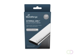 MediaRange External USB Type-C® solid state drive, 240GB, silver