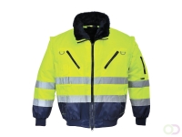 Hi-Vis 3-in-1 Pilotjack maat 4XL, Yellow/Navy