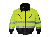 Hi-Vis 3-in-1 Pilotjack maat L, Yellow/Black
