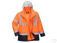 Hi-Vis 4-in-1 Contrast Traffic Jack maat XXL, Orange/Navy