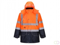 Hi-Vis 7-in-1 Contrast Traffic Jack maat Medium, OrNa
