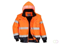 Hi-Vis 3-in-1 Contrast Bomberjack maat 4XL, "Versatile and comfortable protection against all weather conditions. The detachable