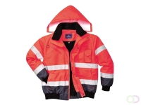 Hi-Vis 3-in-1 Contrast Bomberjack maat L, "Versatile and comfortable protection against all weather conditions. The detachable f