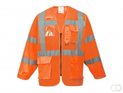 Hi-Vis Executive Jack maat Large, Orange