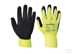 Hi-Vis Grip Handschoen - Latex maat L, "The Hi-Vis glove uses the latest latex foam technology whilst also allowing the user to