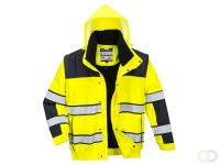 Hi-Vis Klassiek Bomberjack maat 4XL, "Stand out from the crowd with this classic bomber jacket. It features a detachable fur lin