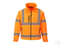 Hi-Vis Klassiek Softshell Jack (3L) maat L, Orange