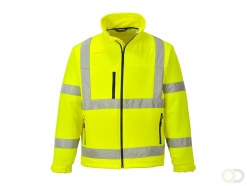 Hi-Vis Klassiek Softshell Jack (3L) maat L, Yellow