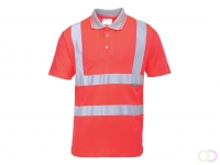 Hi-Vis Korte Mouw Polo maat 3 XL, Red