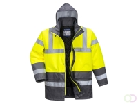 Hi-Vis Tweekleuren Parka maat L, Yellow/Grey